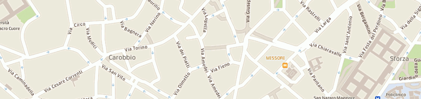 Mappa della impresa martinato ferdinando a MILANO
