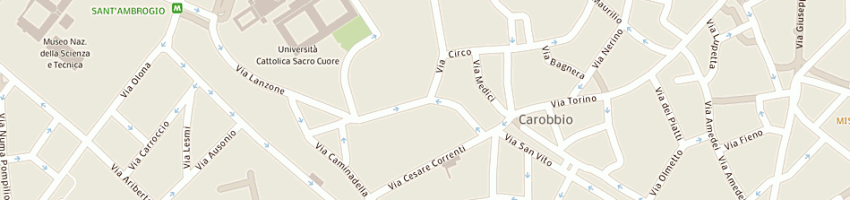 Mappa della impresa il vicolo di aprigliano pasquale e fumagalli claudio snc a MILANO