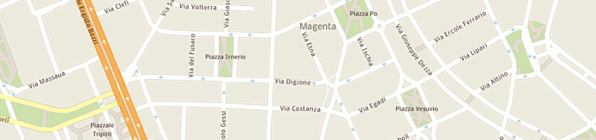 Mappa della impresa moro costruzioni spa a MILANO