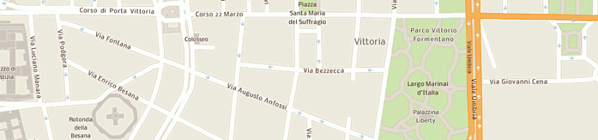 Mappa della impresa la saletta di evy tomassini a MILANO