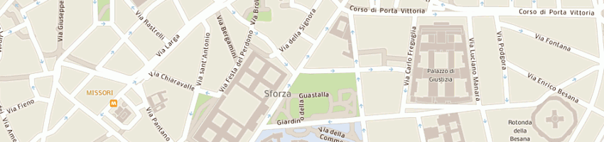 Mappa della impresa garde italy srl a MILANO