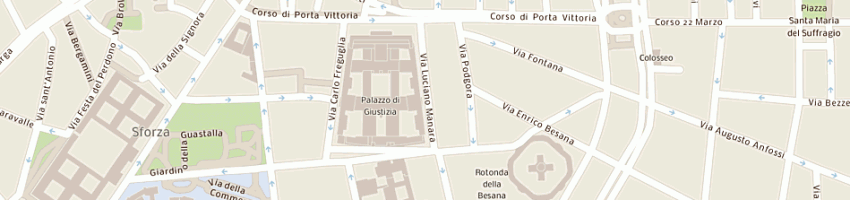 Mappa della impresa rossi avv claudio a MILANO