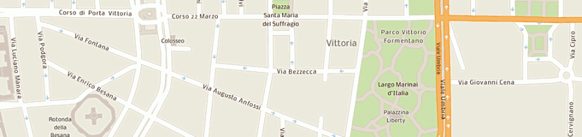 Mappa della impresa genovese gaetano a MILANO