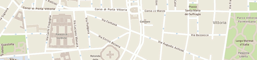 Mappa della impresa estel office spa a MILANO