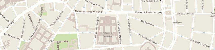 Mappa della impresa agenzia delle entrate uffici giudiziari a MILANO