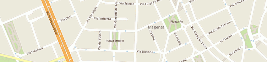 Mappa della impresa autoscuola vinci a MILANO