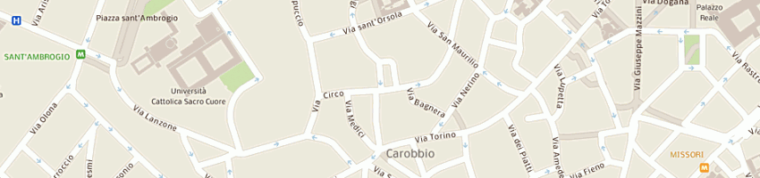 Mappa della impresa incoro snc di aberto baronchelli e stefanelli andrea a MILANO
