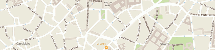 Mappa della impresa oro gian srl a MILANO