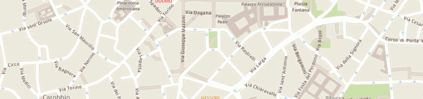 Mappa della impresa marini e rossi spa a MILANO