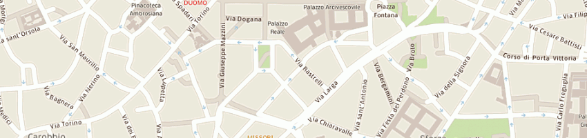 Mappa della impresa milanfisa a MILANO