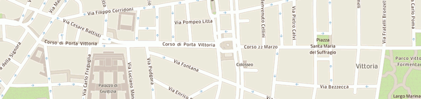 Mappa della impresa business hotels sas a MILANO