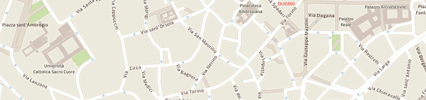 Mappa della impresa francoro (srl) a MILANO