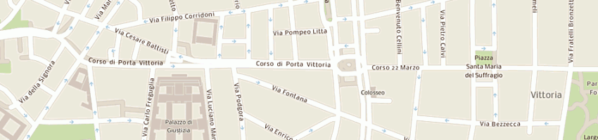 Mappa della impresa studio legale associato campi milella facchini piatti a MILANO
