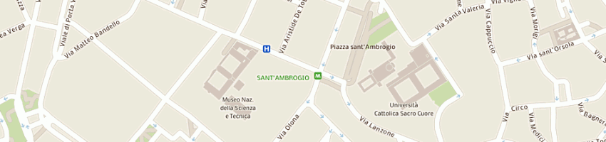 Mappa della impresa pan srl a MILANO