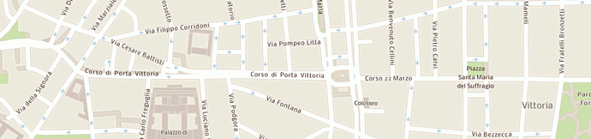 Mappa della impresa studio legale benenti a MILANO