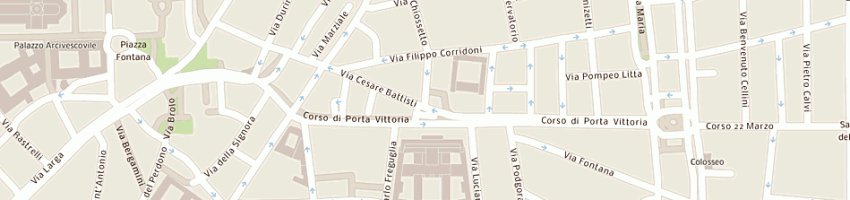 Mappa della impresa franzi cesare a MILANO