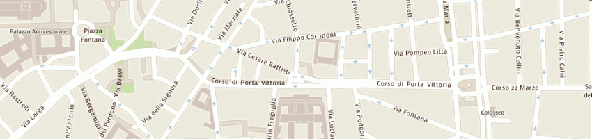 Mappa della impresa lupi pietro a MILANO