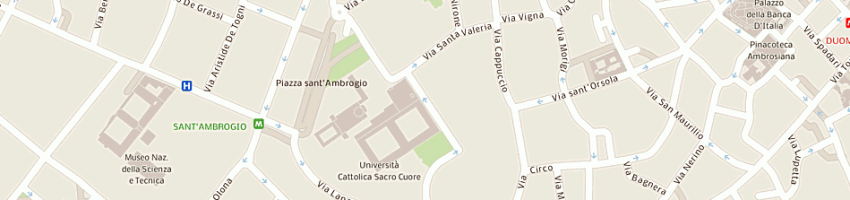 Mappa della impresa isu universita' cattolica a MILANO