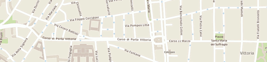 Mappa della impresa guarnieri - gusti e associati sas a MILANO