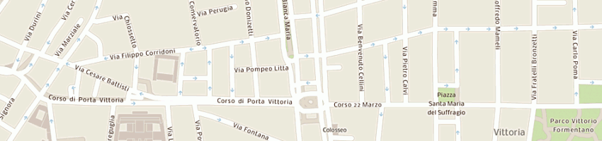 Mappa della impresa messina antonella a MILANO