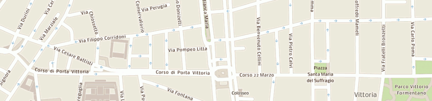 Mappa della impresa studio essere srl a MILANO