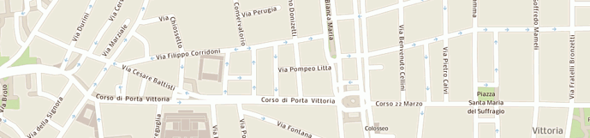 Mappa della impresa locat spa a MILANO