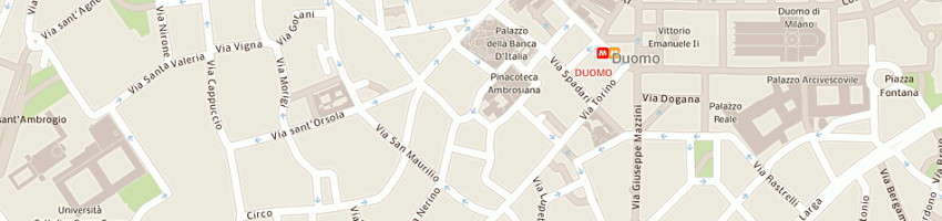 Mappa della impresa iniziative immobiliari padane srl a MILANO