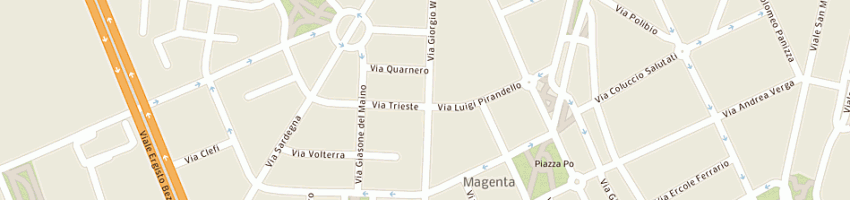 Mappa della impresa di comite giuseppe parrucchiere a MILANO