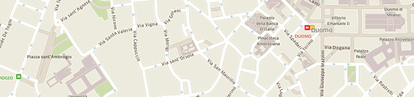 Mappa della impresa studio borromeo sas di manca gian luigi e c a MILANO