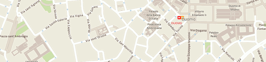 Mappa della impresa la croisette srl a MILANO