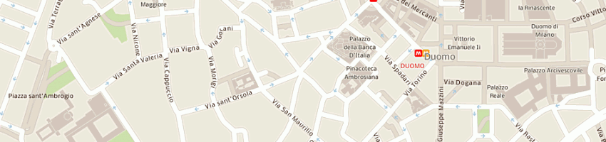 Mappa della impresa compagnia delle cinque vie srl a MILANO