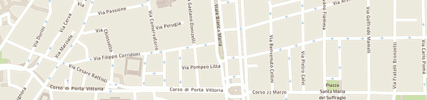 Mappa della impresa condominio bianca maria 9 a MILANO