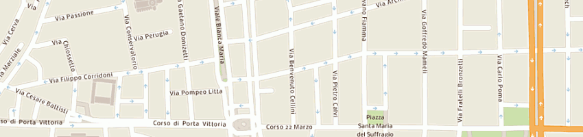 Mappa della impresa mexx italy srl a MILANO