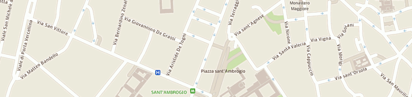 Mappa della impresa bank of art srl a MILANO