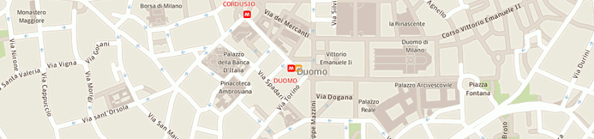 Mappa della impresa de angeli andrea e casanova ettore a MILANO