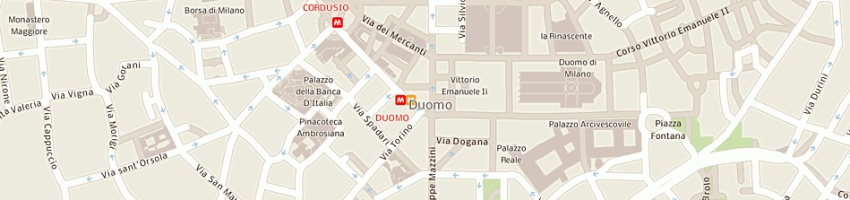 Mappa della impresa punto duomo srl a MILANO