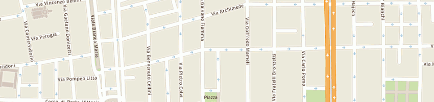 Mappa della impresa dea mia snc di rocca anita e c a MILANO