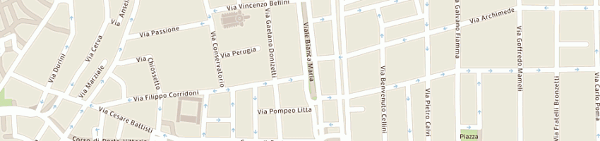 Mappa della impresa de rosa brunello a MILANO