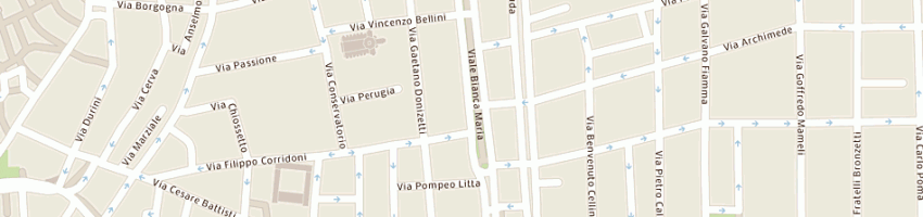 Mappa della impresa studio legale castiglioni riccardo a MILANO