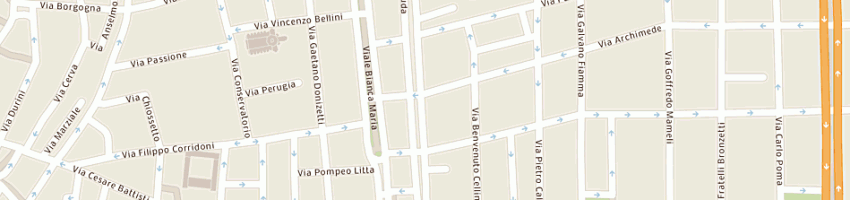 Mappa della impresa lem srl a MILANO