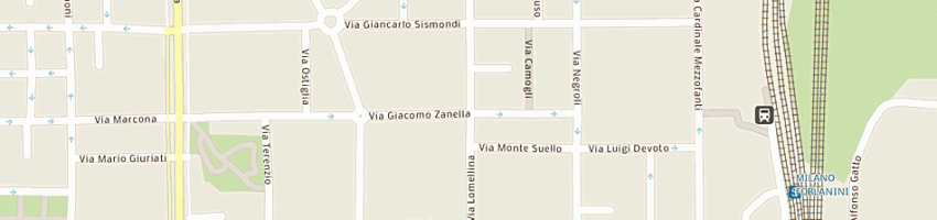 Mappa della impresa i love pizza a MILANO