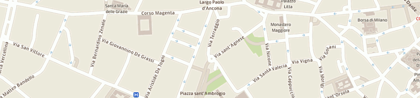 Mappa della impresa bar sant'ambrogio snc di de magistris maurizio marchetti paolo e mor riccardo a MILANO
