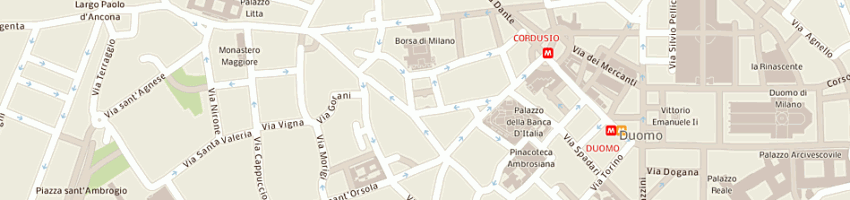 Mappa della impresa consob commissione nazionale per la societa' e la borsa a MILANO
