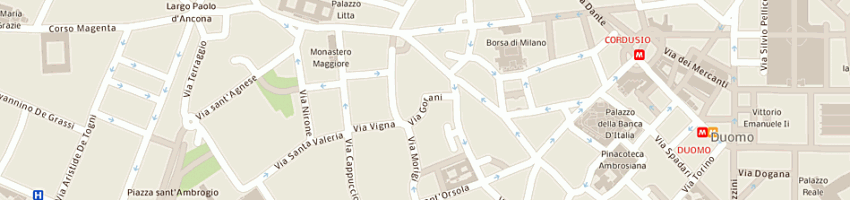 Mappa della impresa gallini libreria musical di annalisa gusti a MILANO