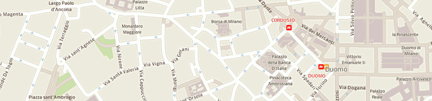 Mappa della impresa finanziaria canova spa a MILANO