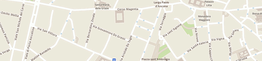 Mappa della impresa palestra studio di vedres elisabetta a MILANO