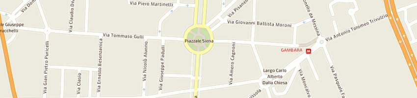 Mappa della impresa europcar italia spa a MILANO