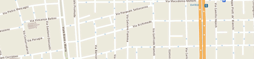 Mappa della impresa cornali attilio srl a MILANO