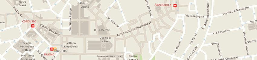 Mappa della impresa cacharel boutique a MILANO