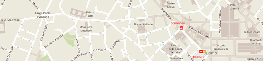 Mappa della impresa bianco carlo a MILANO